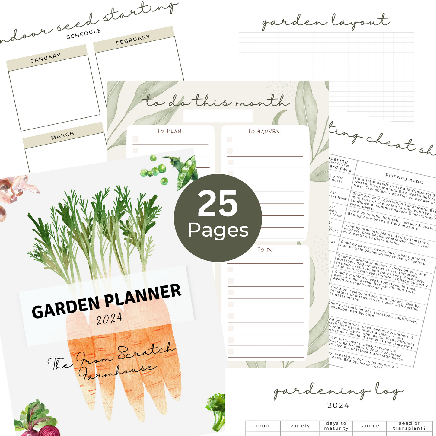 2025 Garden Planner & Tracker (Printable)