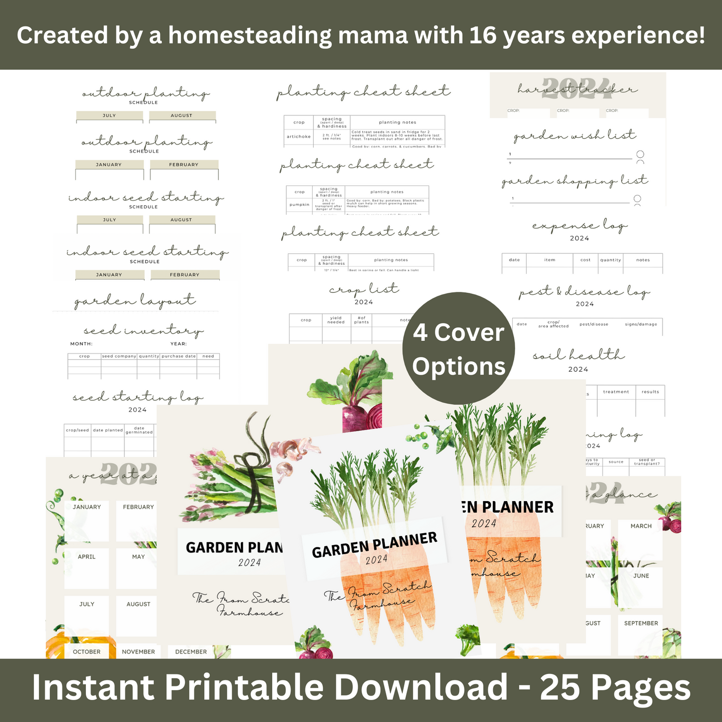 2025 Garden Planner & Tracker (Printable)