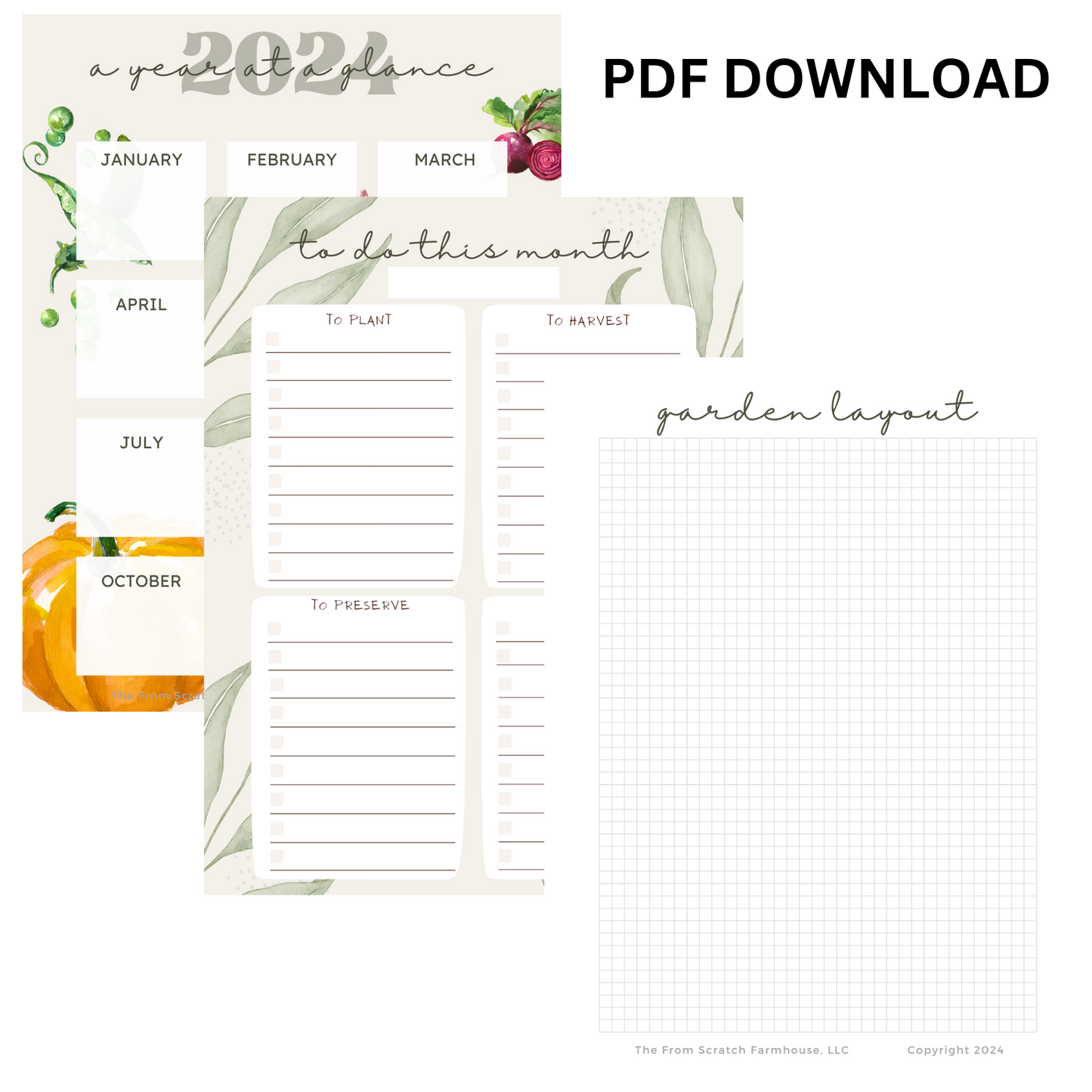 2025 Garden Planner & Tracker (Printable)