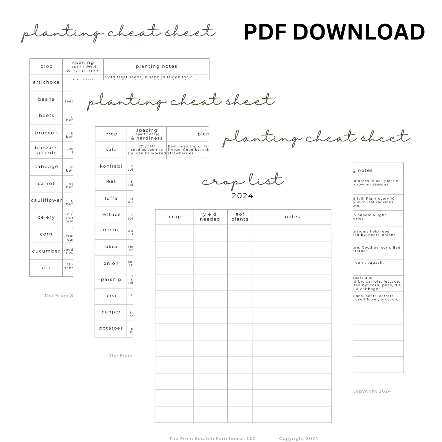 2025 Garden Planner & Tracker (Printable)