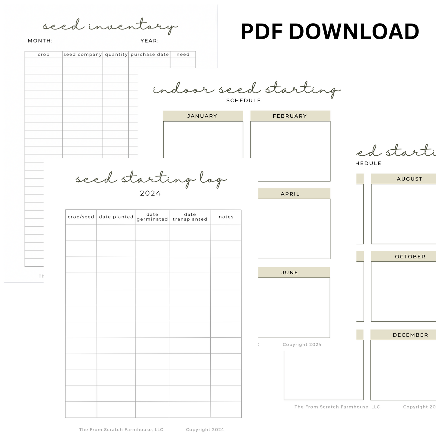 2025 Garden Planner & Tracker (Printable)