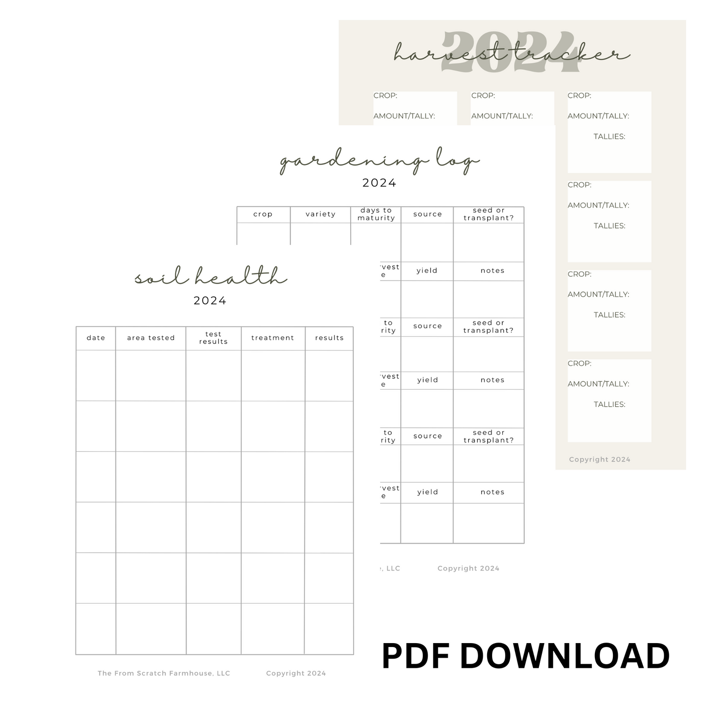 2025 Garden Planner & Tracker (Printable)