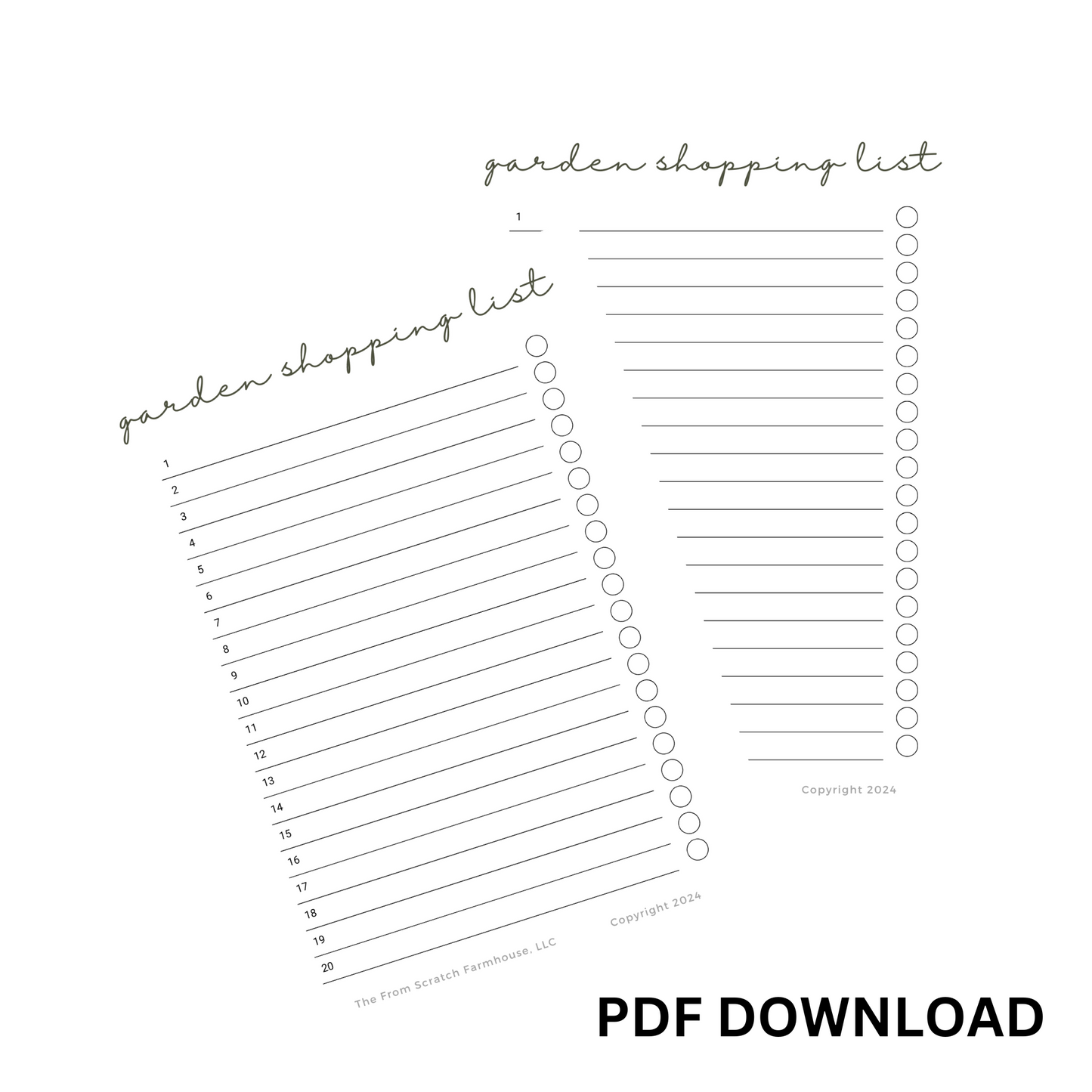 2025 Garden Planner & Tracker (Printable)