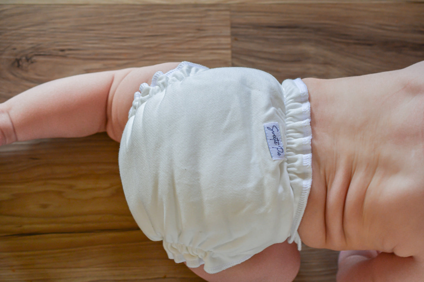 (4 pack) Organic One-Size Hemp and Bamboo Cotton Fitted Diaper