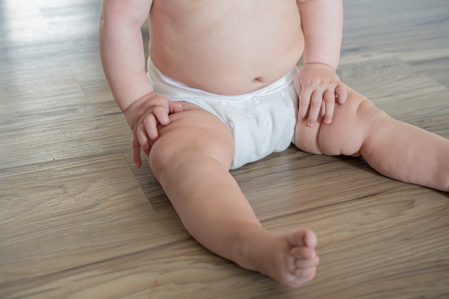 (4 pack) Organic One-Size Hemp and Bamboo Cotton Fitted Diaper